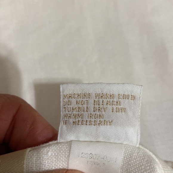 Gap 4-Pocket Front Off-White Linen Shirt Jacket - Picture 8 of 8